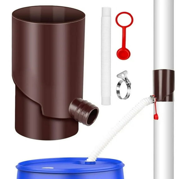 Rainwater Collection Kit UV  Weatherproof Rain  Diverter Kit Portable Rain Barrels to Collect Rainwater B