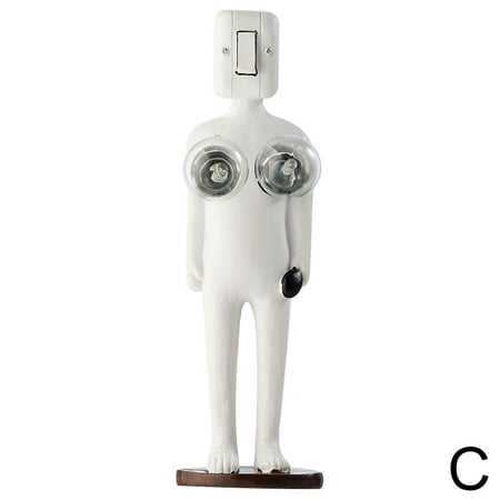 

Creative White funy Art Deco Body Bulb G8J3