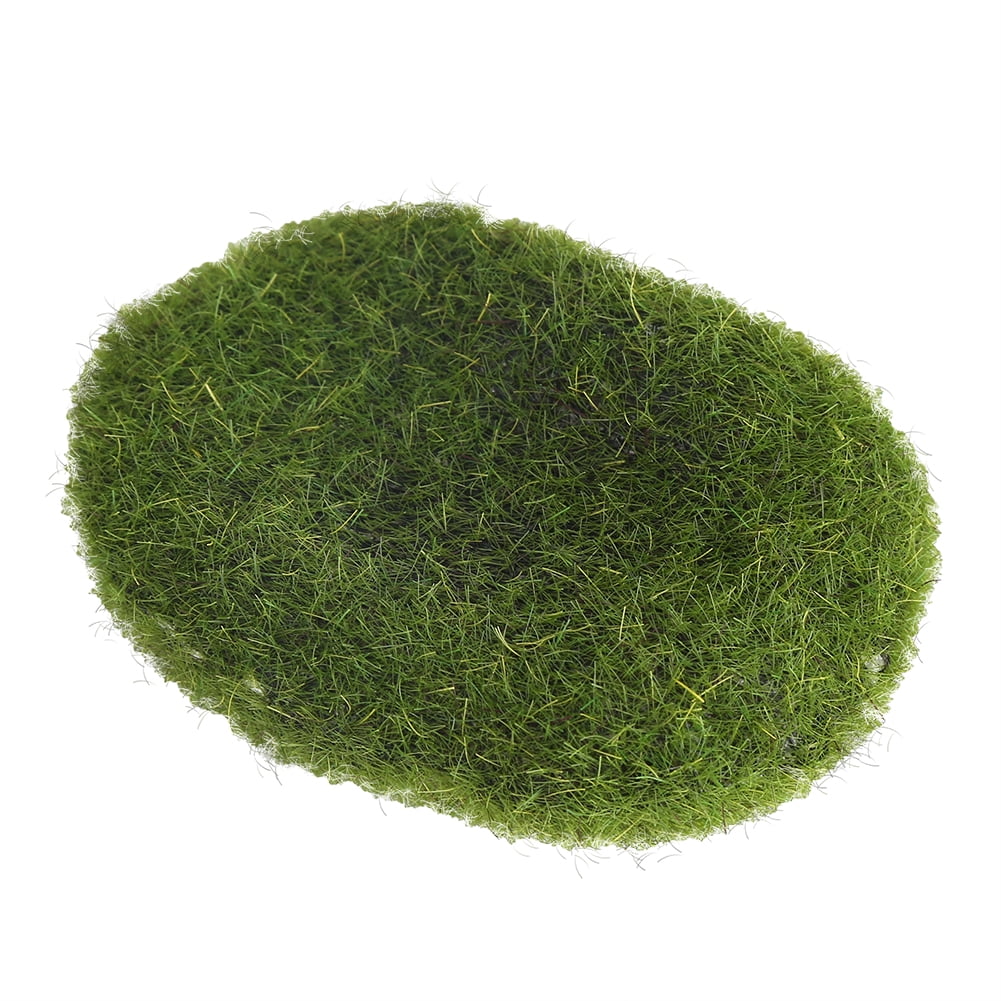 Kritne 12Pcs Green Artificial Moss Stones Simulation Grass Bryophyte ...