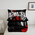 thumbnail image 4 of Bowling Comforter&nbsp;Set Sports Themed Bedding Set,Red and Black Bowling Bed Comforter&nbsp;Sets Ball Gaming Quilt Bed Set Bedroom Decor with 1 Pillowcase, 4 of 6