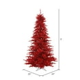 thumbnail image 2 of Vickerman 3' Tinsel Red Fir Artificial Christmas Tree, Unlit, 2 of 2