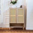 thumbnail image 2 of Homycasa Storage Cabinet Rattan Sideboard Kitchen Buffet Cupboard Storage Cabinet for Entryway, Hallway, 2 of 9