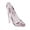 pink, variant on 1 PCS Cinderella Glass Slipper Acrylic Crystal High Heels Decorative Shoe Ornament for Weddings, Birthdays, Halloween & Christmas Gifts