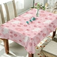 thumbnail image 4 of GZHJMY Easter Bunny Eggs Tablecloth, Rectangle Waterproof Washable Polyester Table Cover for Picnic Dinner Holiday Party Decor, 60 x 120 Inch, 4 of 7