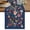 Blue, variant on Navy Blue Flowers Table Runner 48 Inches, Spring Vintage Floral Leaves Farmhouse Bed Runner Dresser Scarves Tabletop for Indoor Outdoor Parties/Ceremony/Banquet, 13" x 48"