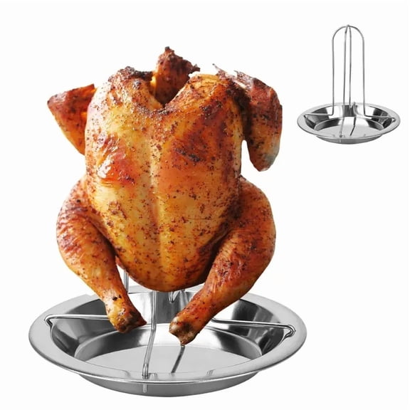 Non-stick Chicken Roaster Rack Outdoor Camping Grill Stand for BBQ Kitchen Tools