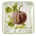 thumbnail image 2 of Tabletop Autumn Harvest Canape Plate Set Ceramic Thanksgiving Fall St/4 37250, 2 of 5