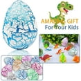 thumbnail image 4 of Easter Dinosaur Eggs Hatching Dino Egg Grow in Water Crack with Assorted Color Hunting Game Easter Basket Stuffers Birthday Easter Gifts Party Favors for Toddler Kids 3-10 Boys Girls, 4 of 7