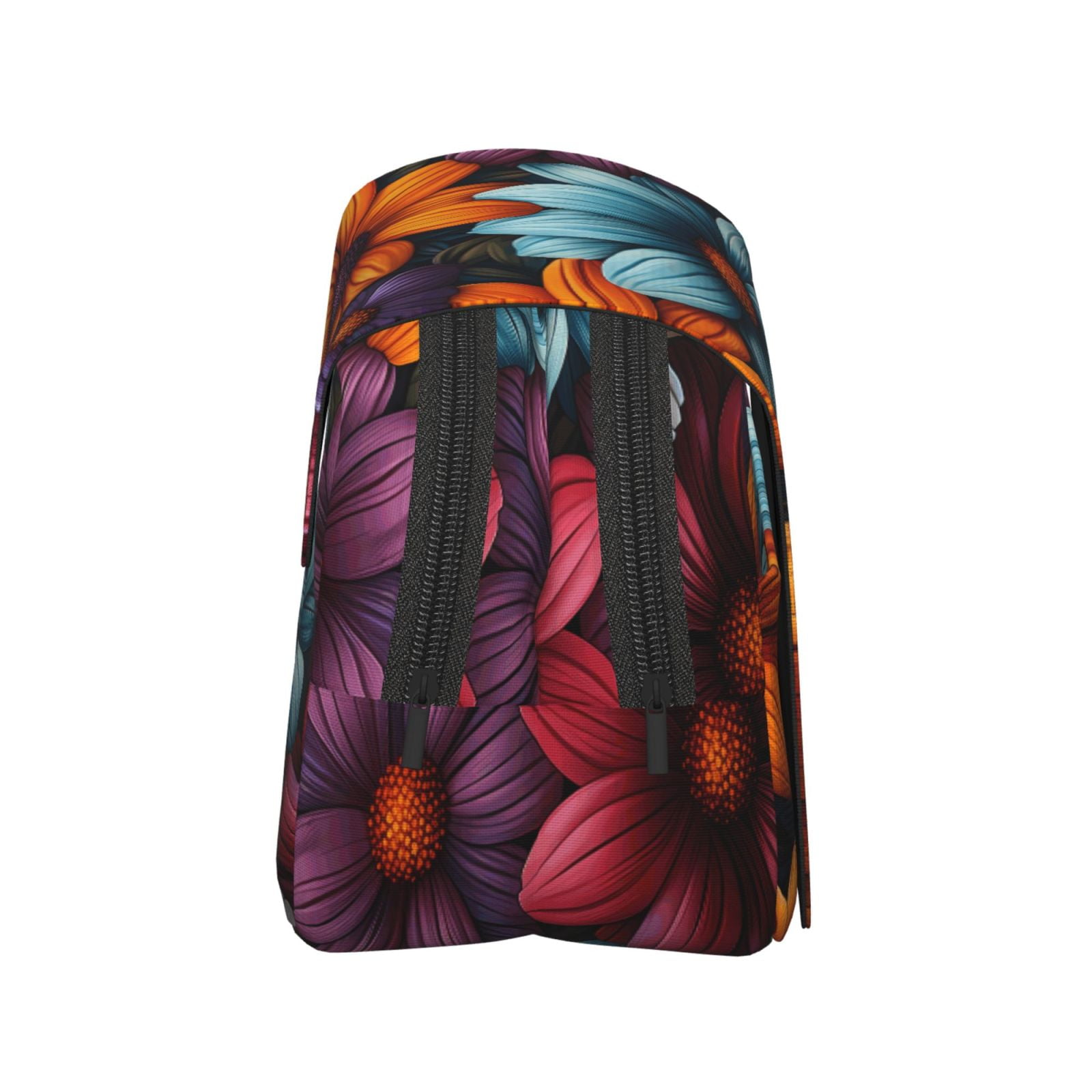 Rateoe Colorful Blooming Flowers Pattern Double Clamshell Pen Case, Storage Organizer with Two Zipper Compartments– Holds Up to 50 Pencils & Pens