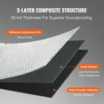thumbnail image 5 of SKYSHALO Sound Absorption Sheet Noise Mass Grabber 52sq.ft 9.8" x 15.7" x 0.05", 5 of 9