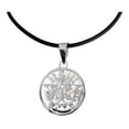 thumbnail image 1 of JOYARIS Dije Medalla Tetragramaton De 3 Cm Plata 925 + Collar Caucho DM-0000997, 1 of 4