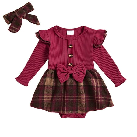 

Chenyuanyuan Baby Clothes for Girls Toddler Baby Boys Girls Long Sleeve Romper Kids Fall Winter Clothes Size 3-6 Months