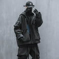 thumbnail image 5 of Niepce Inc Streetwear Mens Fashion Zip Up Hoodie Jacket Techwear Zipper Pocket Coat, 5 of 10