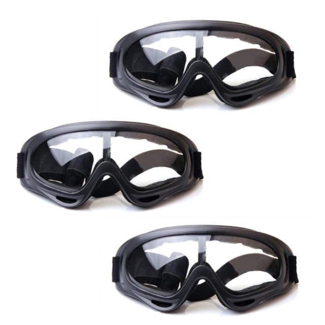 Paquete de 3 gafas de seguridad para niños, gafas para juegos al aire libre para niños para pistola Nerf N-strike Elite Gun Game, protección para los ojos y para trabajo de laboratorio