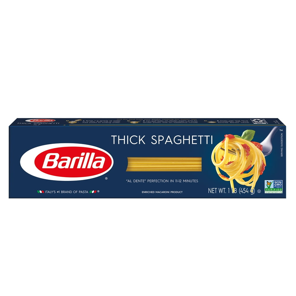 Barilla® Classic Blue Box Thick Spaghetti Pasta, 16 oz