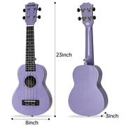 AODSK 23 Concert Ukulele Kit with Gig Bag, Strap, Extra Strings, Picks, Online Lesson, Ukelele Adult Beginner Series AUC-P06