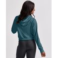 thumbnail image 3 of Hanes Originals Women's French Terry Cropped Hoodie Cactus L, 3 of 4