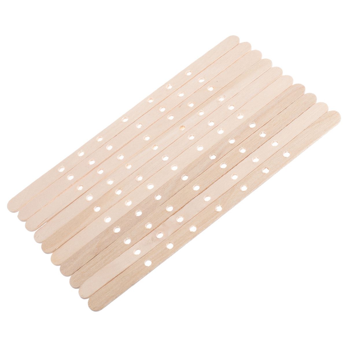 Handmade 7 Holes DIY Wooden Wick Bars Candle Wick Holders Centering
