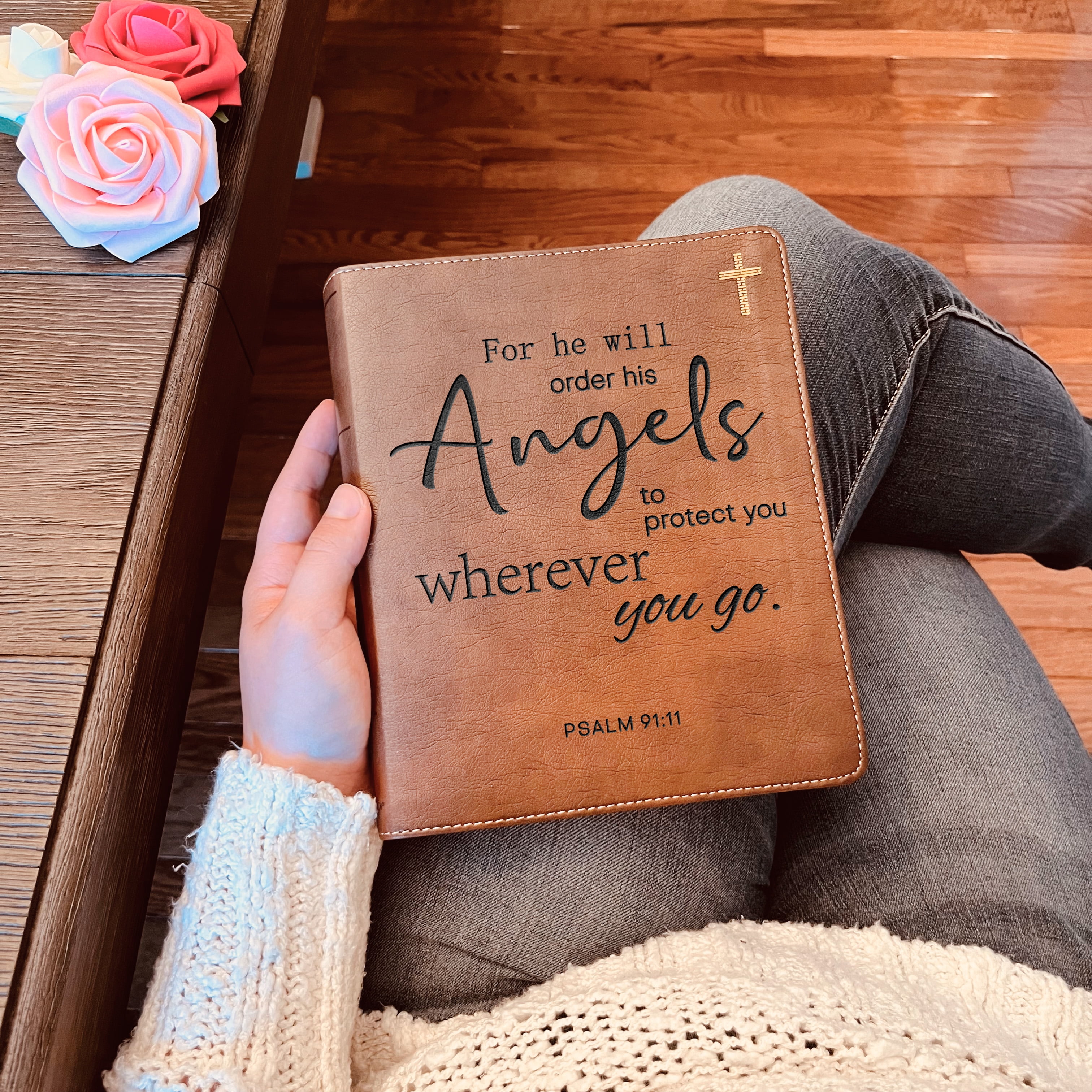 Custom NIV Bible, NIV Journaling Study Bible, Custom Engraved New International Version, Christian Gifts Baptism Gifts NIV Bible Women