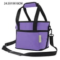 thumbnail image 3 of Reusable Drink Carrier with Handle Insulated 4 Cup Beverage Bag - No Spill Base Adjustable Dividers Shoulder Strap, Collapsible Portable Caddy for Delivery Car Travel Picnic Camping, 3 of 8