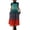 Navy, variant on Women's Gradient Print Sleeveless Maxi Dress, Casual Loose Fit Pinafore Apron Dress, Lightweight Linen Blend Summer Sundress with Pockets, S-5XL