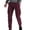 Wine, variant on ZVNAΖH Big and Tall Men's Multi Pockets Cargo Pants Cotton Casual Hiking Combat Wild Work Pants Outdoor Ripstop Trousers, M-5XL