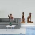 thumbnail image 2 of Adorno de mesa de caballero acrílico, centro de mesa, decoración de escritorio impermeable con base y estatuas de gatos egipcios, sujetalibros, soport, 2 of 8
