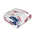 thumbnail image 3 of XMXT Throw Blanket, Liberia Flag Print Machine Washable Blankets for Sofa, 80 x 60 inches Multicolor, 3 of 9