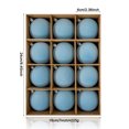 thumbnail image 2 of 12 Pcs Christmas Tree Decorations Velvet Christmas Balls Flocked Christmas Tree Ball Ornaments Plastic Xmas Decorative Hanging Ornaments(2.36 Inch), 2 of 6