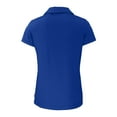 thumbnail image 3 of Women's Cutter & Buck  Royal Texas Rangers Daybreak Eco Recycled V-Neck Polo, 3 of 3
