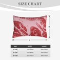 Adobk Striped Meat Print Pillowcases Cotton Queen Pillow Cases,Soft and