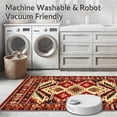 thumbnail image 5 of ODIKA 4'x6' Machine Washable Non-Slip Area Rug, Southwest Geometric High Traffic Rug, Red, 150667, 5 of 7