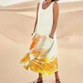 thumbnail image 1 of WILLBEST Vestidos Casuales para Mujer Verano Vestido Casual sin Mangas de Verano para Mujer Vestido de Vacaciones de Playa con Bolsillos Estampados Coloridos Extra Grande, 1 of 3