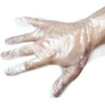 thumbnail image 1 of Gant en Poly Jetable à Usage Unique, Sans Latex, Grande Taille, Transparent, 100 Pcs, 1 of 5