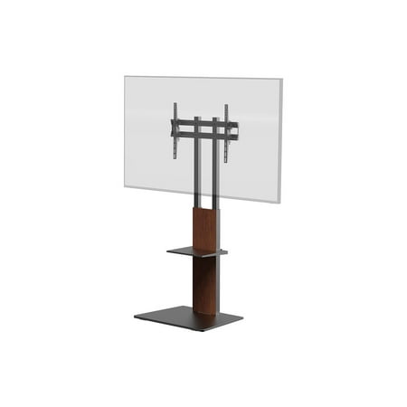 UPC: 0889028138397 | Monoprice TV Mount and Stand – Brown  With Shelf for Displays 37in to 70in  Max Weight 88lbs.  VESA Patterns up to 600×400 – Commercial Series