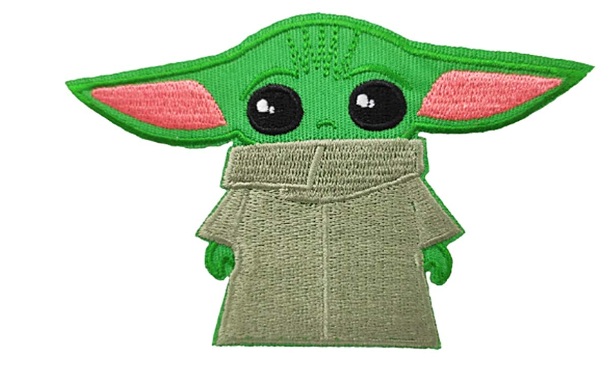 DISNEY'S GROGU (BABY Yoda) And Stitch Iron On Embroidered Patch (our