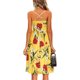 thumbnail image 2 of VISgogo Vestido sin mangas de verano para mujer, estampado de flores/leopardo para adultos, cuello en V, correa de espagueti cruzada, una pieza con bolsillos VISgogo  moda, 2 of 6