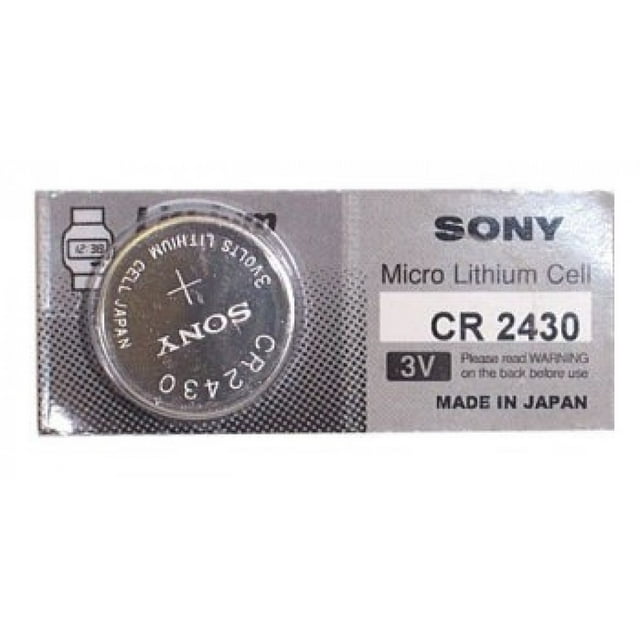 Sony CR2430 Lithium Button Coin Cell for Watches, Calculators and Electronic Devices