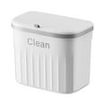 thumbnail image 3 of yuksok Kitchen Compost Bin Trash Bin Waterproof Rubbish Container Hanging Small Trash White S, 3 of 9