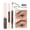 E, variant on Double-Ended Eyebrow Pencil & Brush, Ultra-Fine Waterproof Tip, for Natural Hair-Like Strokes & Shaping