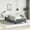 Dark gray, variant on vidaXL Full Bed Frame, Velvet Upholstered Platform Bed Frame, Dark Gray, No Mattress