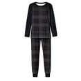thumbnail image 4 of qelini Loungewear for Women Plus Size Christmas Long Sleeve Shirt and Pant with Pocket Pjs Set Soft Holiday Sleepwear, 4 of 5
