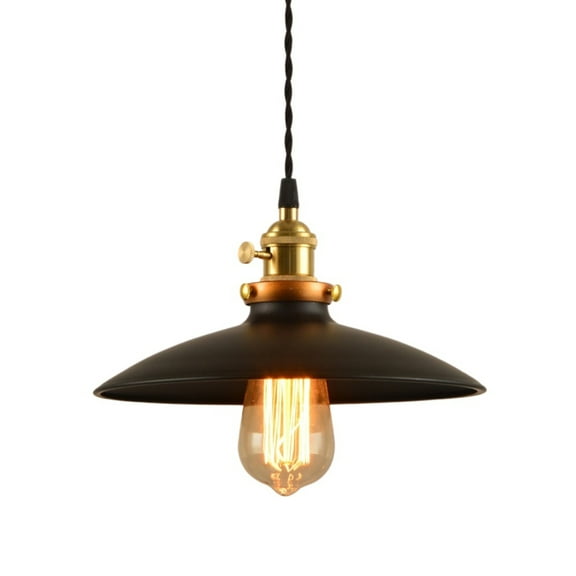 Small Industrial Metal Iron Pendant Lighting for Over Kitchen Sink, Retro Rustic Ceiling Light Fixtures for Dining Table, Vintage American Hanging Lamp, Farmhouse Kitchen Island Chandelier