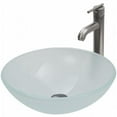 thumbnail image 1 of VIGO White Frost Vessel Sink and Faucet Set in Brushed Nickel, 1 of 1