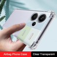 thumbnail image 2 of Luxury Airbag Case for Xiaomi Redmi Note13 Note 13 13R Pro Plus 13Pro Pro+ 5G 4G Transparent Shockproof Soft Silicone Back Cover, 2 of 5