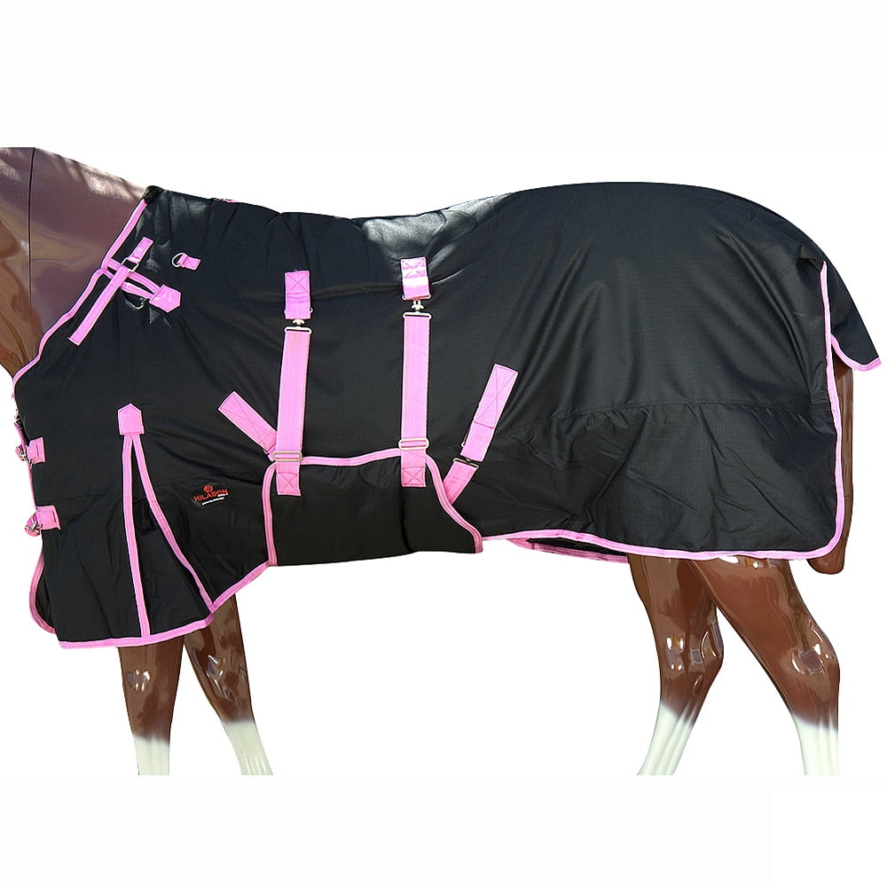 72HI 75" Hilason Waterproof 1200D Poly Turnout Horse Winter Belly Wrap