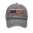 thumbnail image 2 of HAJWOH American Flag Hat for Men Women Distressed Vintage Cotton Adjustable Embroidered Patriotic Baseball Cap, 2 of 4