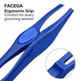 thumbnail image 6 of EXLEAF 2026 New 3Pcs Tweezers for Women Makeup Glow Tweezers Pinzas Para Cejas Stainless Steel Tweezers Eyebrow Tweezers Blue Style 5, 6 of 6