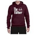 thumbnail image 2 of Wild Bobby, The Father Funny Movie Parody Husband Dad Daddy Boyfriend Gift | Mens Father's Day Hooded Sweatshirt Graphic Hoodie, Maroon, 2XL, 2 of 4