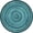 Teal/Nylon, variant on Joy Carpets Feeling Fun 13'2" Round area rug in color Red